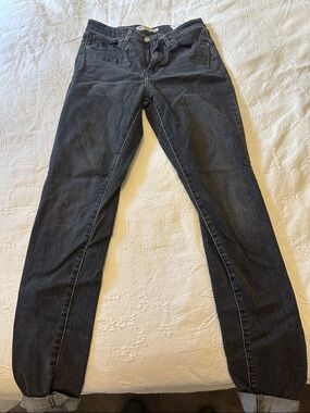 Women’s Skinny Jeans in Dark Gray - Stretch Slim Fit